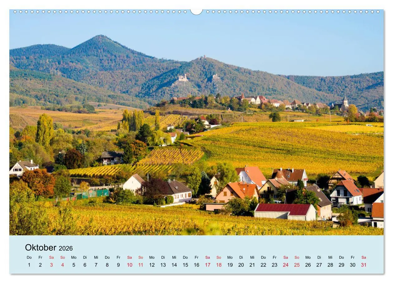 Bild: 9783457719060 | Elsass- und Vogesenträume (hochwertiger Premium Wandkalender 2026...