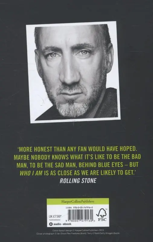 Rückseite: 9780007479160 | Pete Townshend: Who I Am | Pete Townshend | Taschenbuch | 554 S.