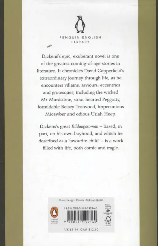 Rückseite: 9780141199160 | David Copperfield | Charles Dickens | Taschenbuch | B-format paperback