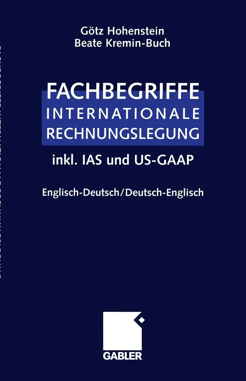 Cover: 9783322829160 | Fachbegriffe Internationale Rechnungslegung/Glossary of...