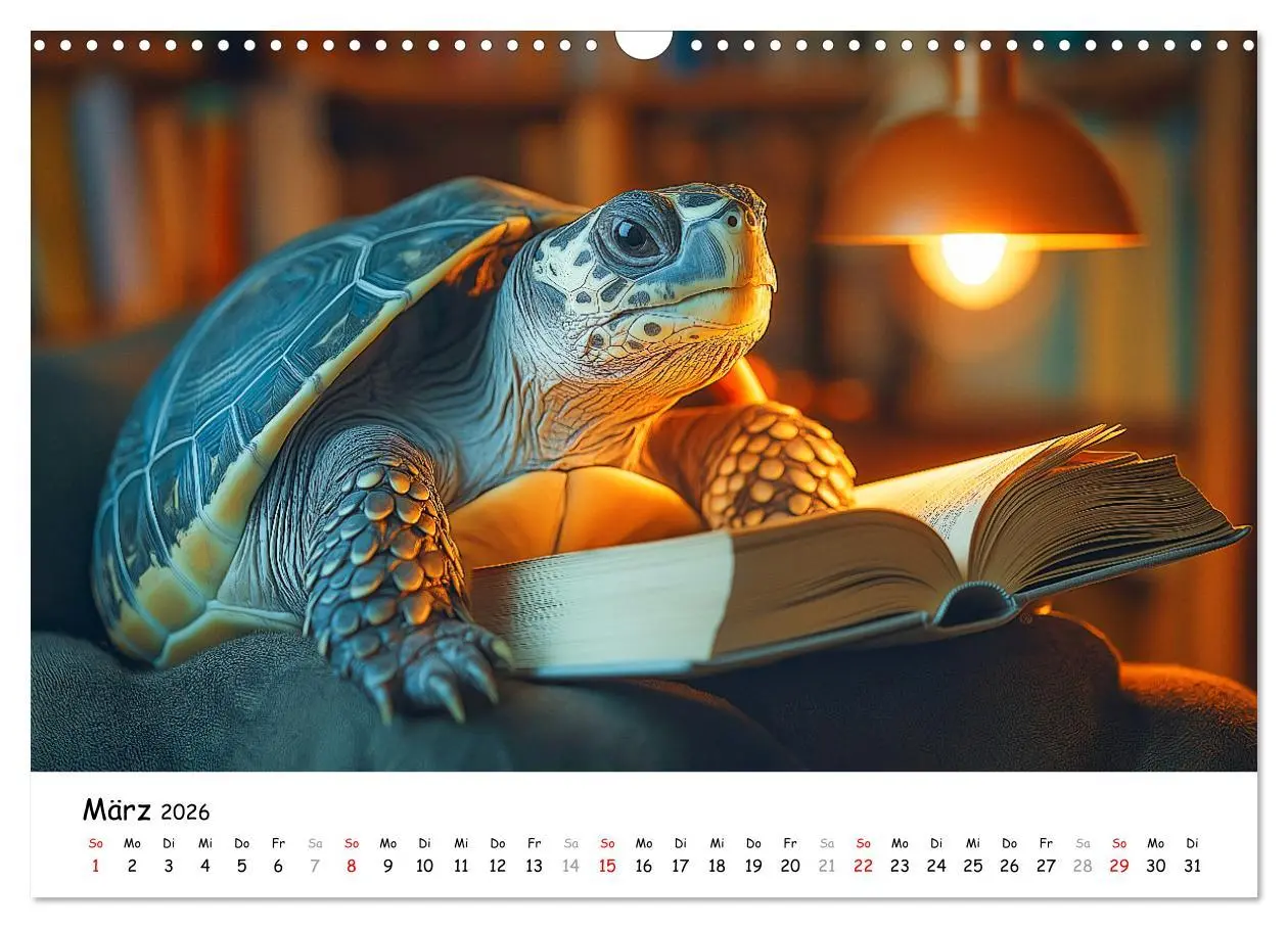 Bild: 9783457329160 | CHILL MAL - Entspannte Schildkröten beim Faulenzen (Wandkalender...