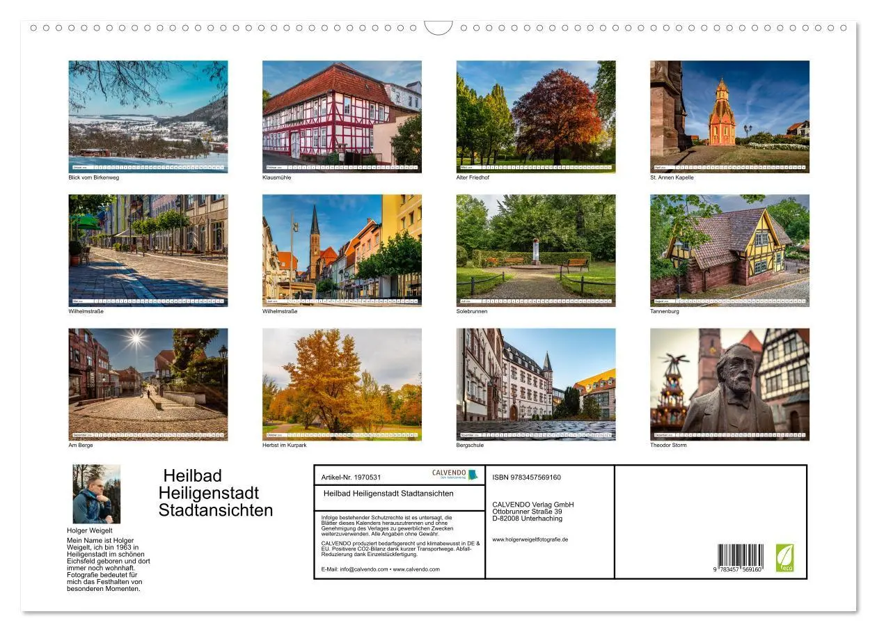 Bild: 9783457569160 | Heilbad Heiligenstadt Stadtansichten (Wandkalender 2026 DIN A2...