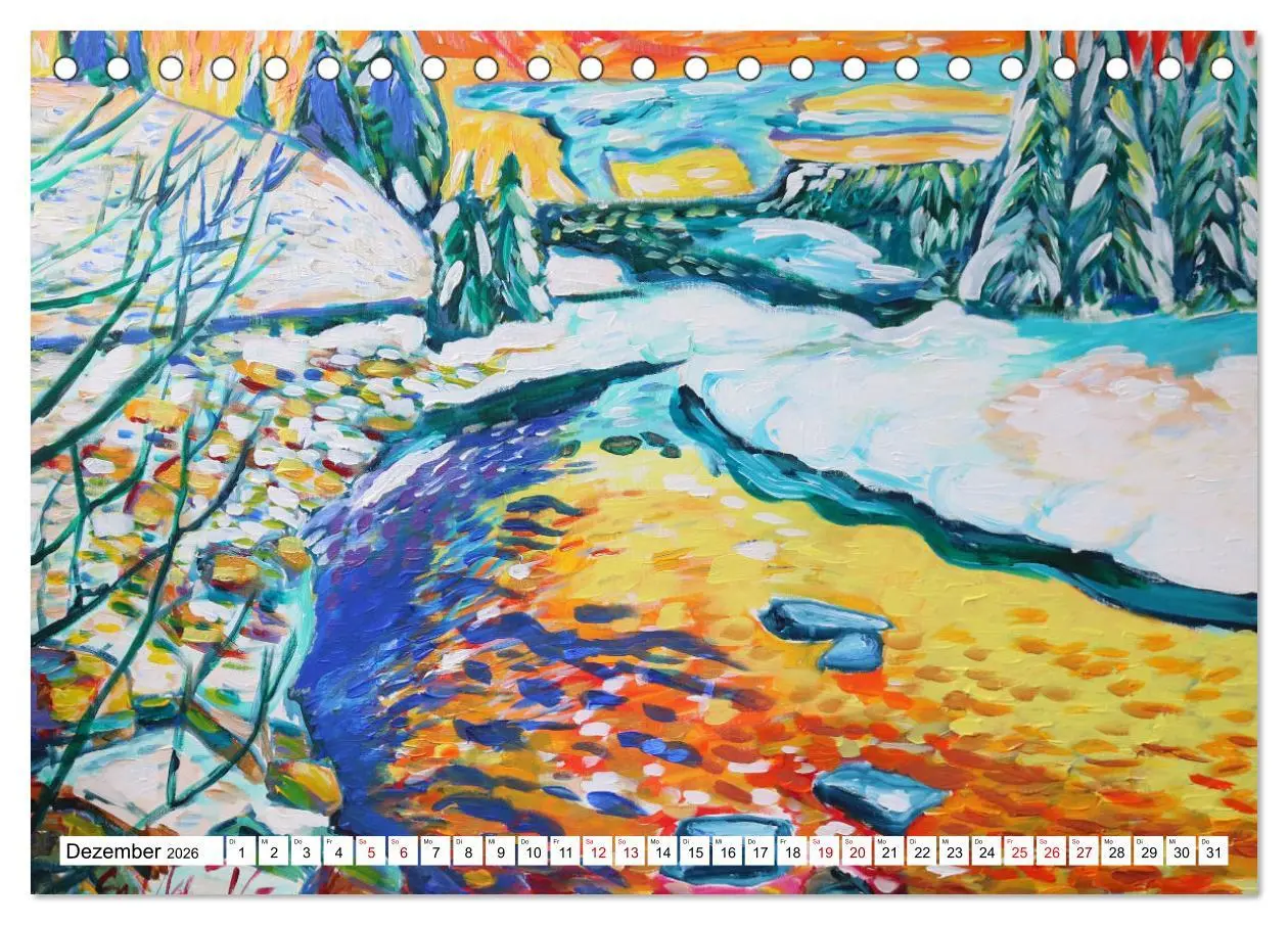 Bild: 9783457709160 | Landschaft in der Malerei: Ein Kunstkalender (Tischkalender 2026...