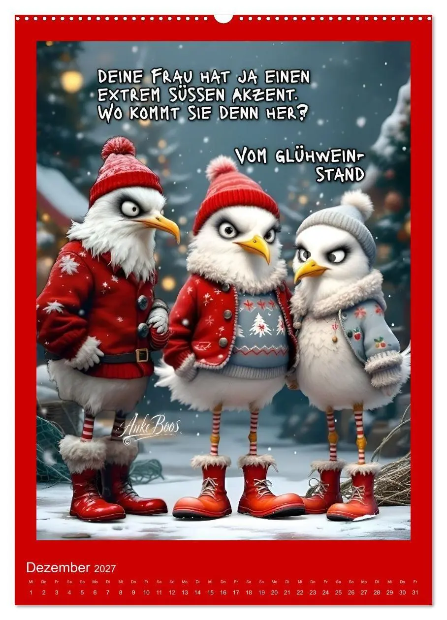 Bild: 9783594259160 | Böse Möwen - Moral ist ein Gerücht (Wandkalender 2027 DIN A2 hoch),...