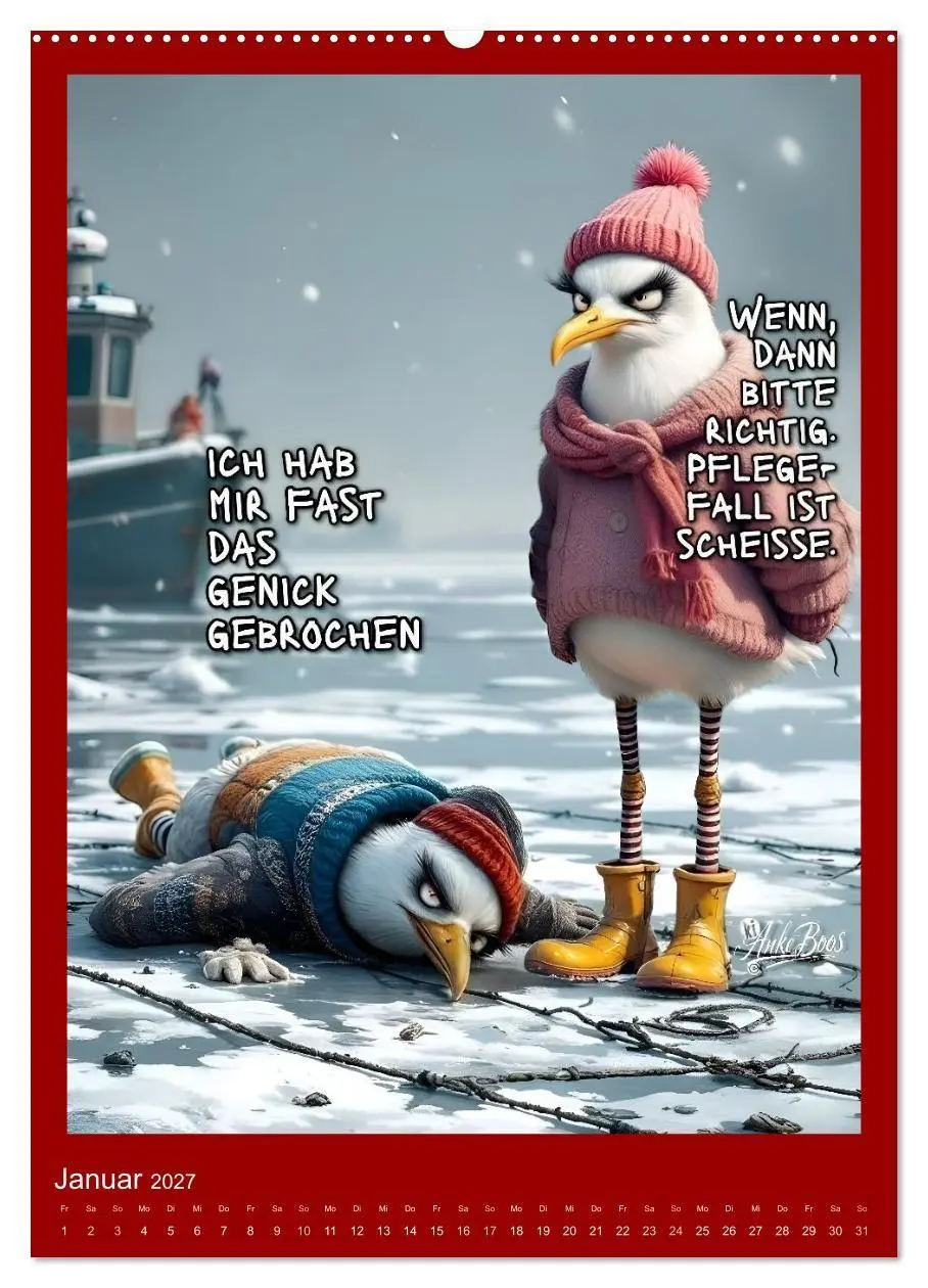 Bild: 9783594259160 | Böse Möwen - Moral ist ein Gerücht (Wandkalender 2027 DIN A2 hoch),...