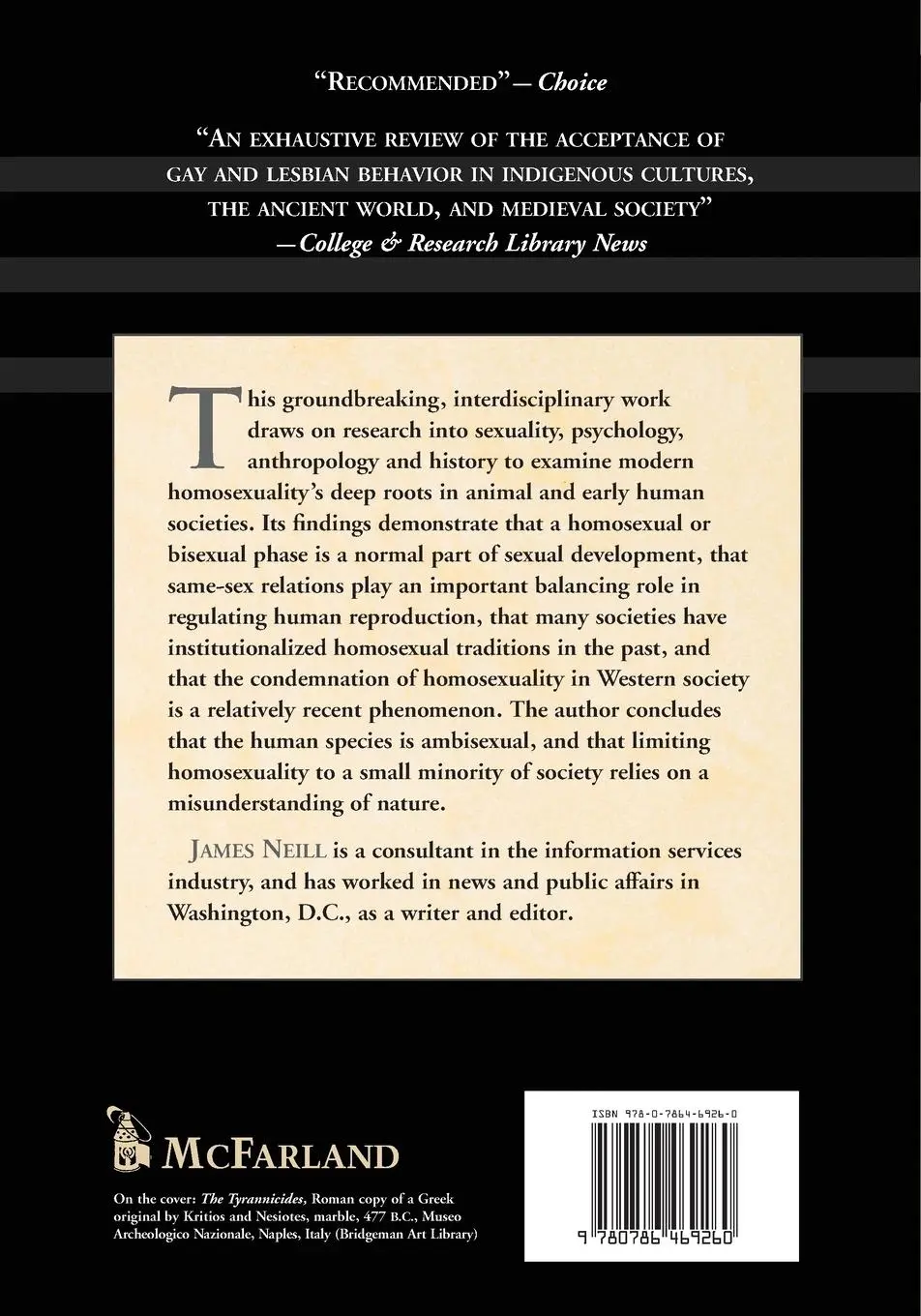 Rückseite: 9780786469260 | The Origins and Role of Same-Sex Relations in Human Societies | Neill