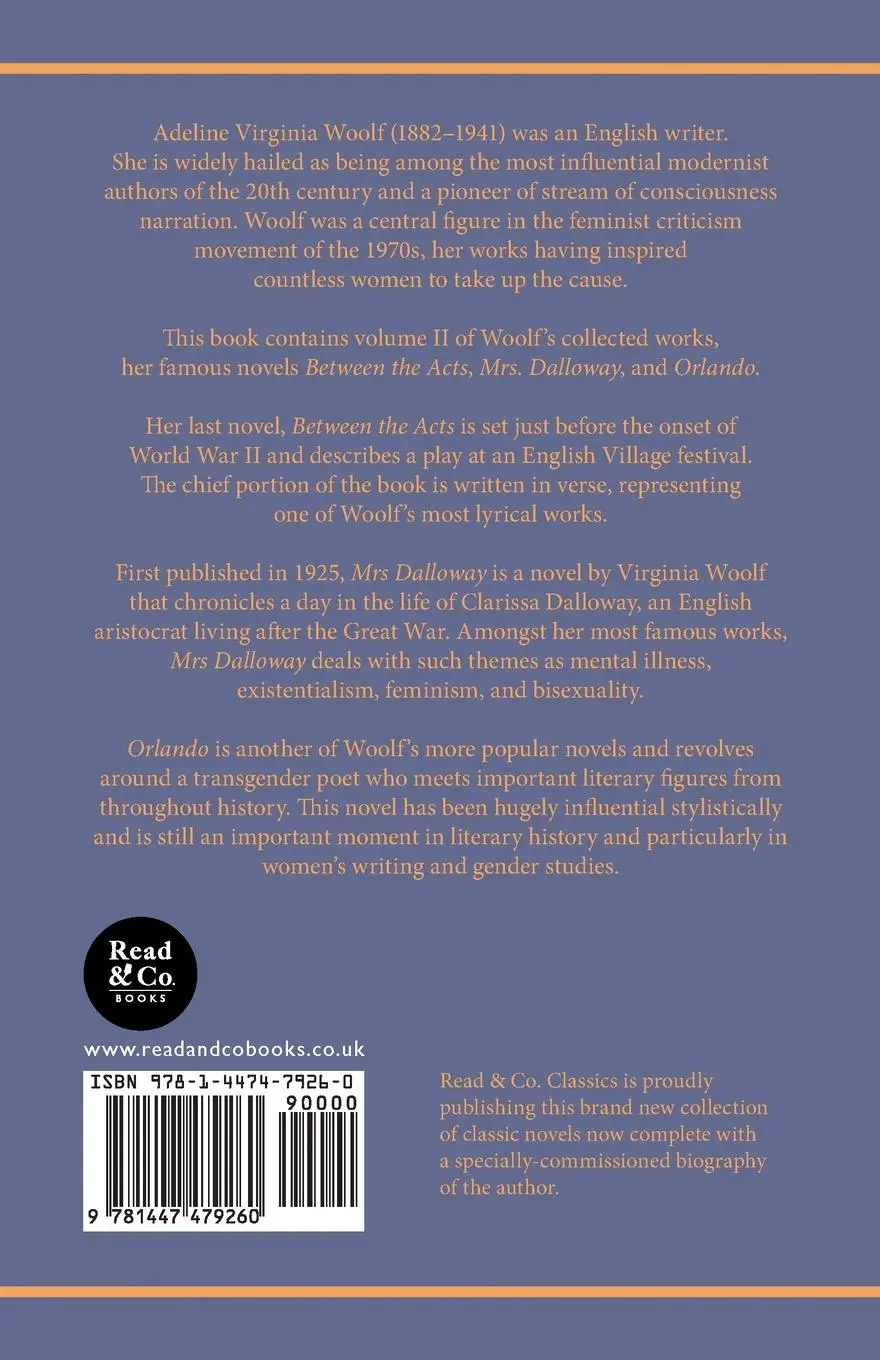 Rückseite: 9781447479260 | The Collected Novels of Virginia Woolf - Volume II - Between the...
