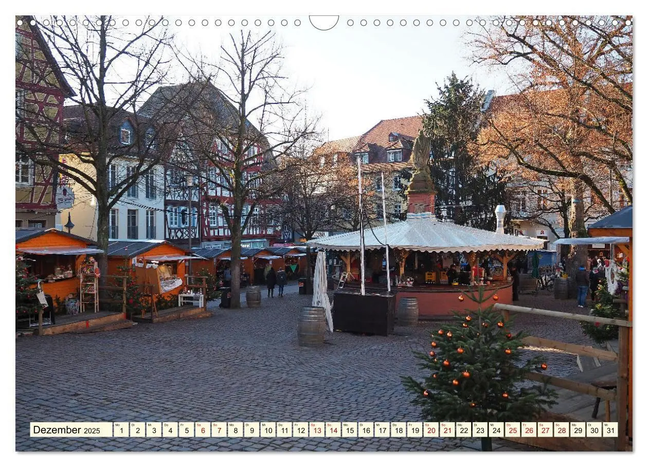 Bild: 9783383829260 | Bensheim a. d. Bergstraße - Ein Stadtspaziergang (Wandkalender 2025...