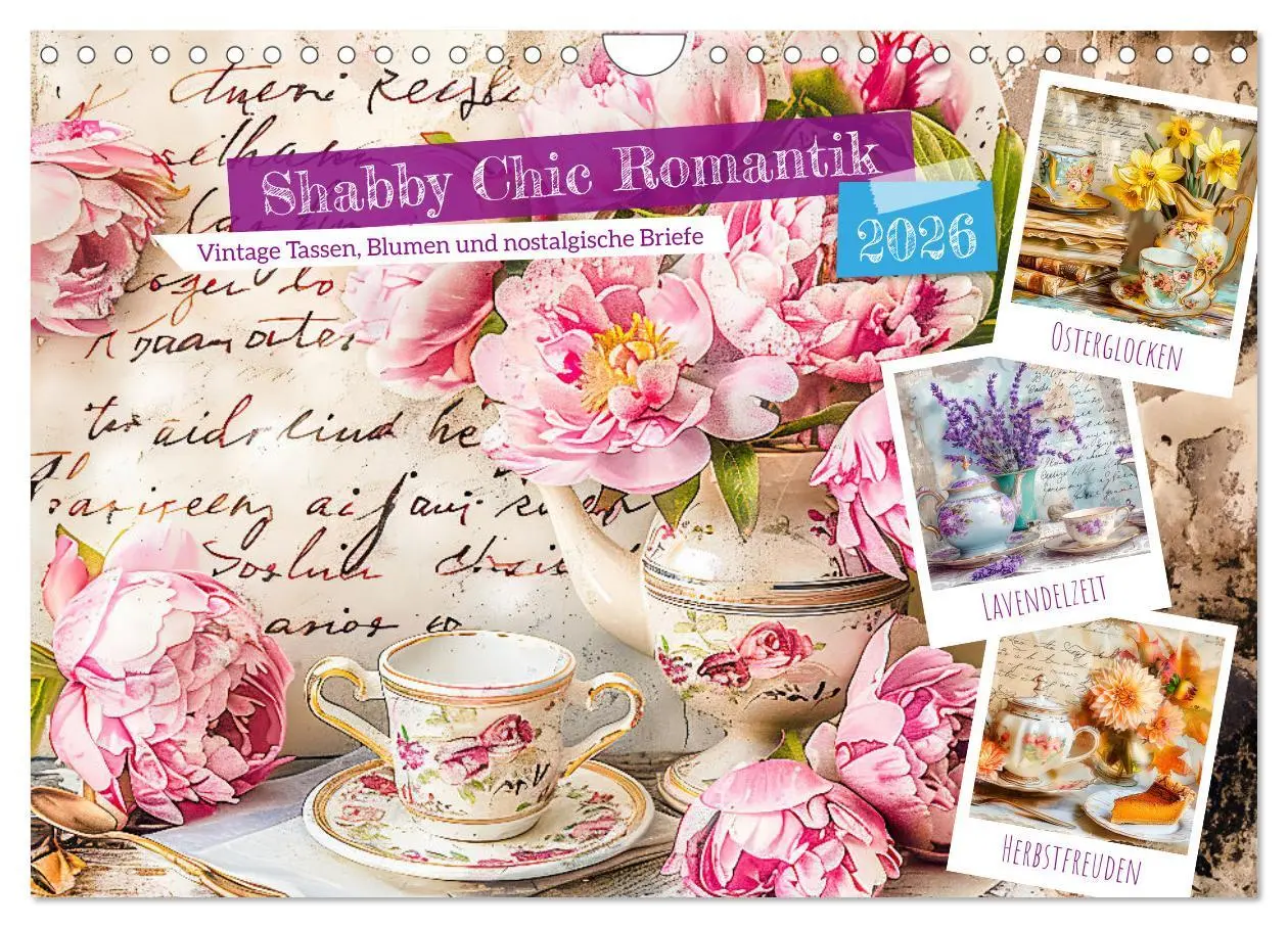 Cover: 9783457319260 | Shabby Chic Romantik - Vintage Tassen, Blumen und nostalgische...
