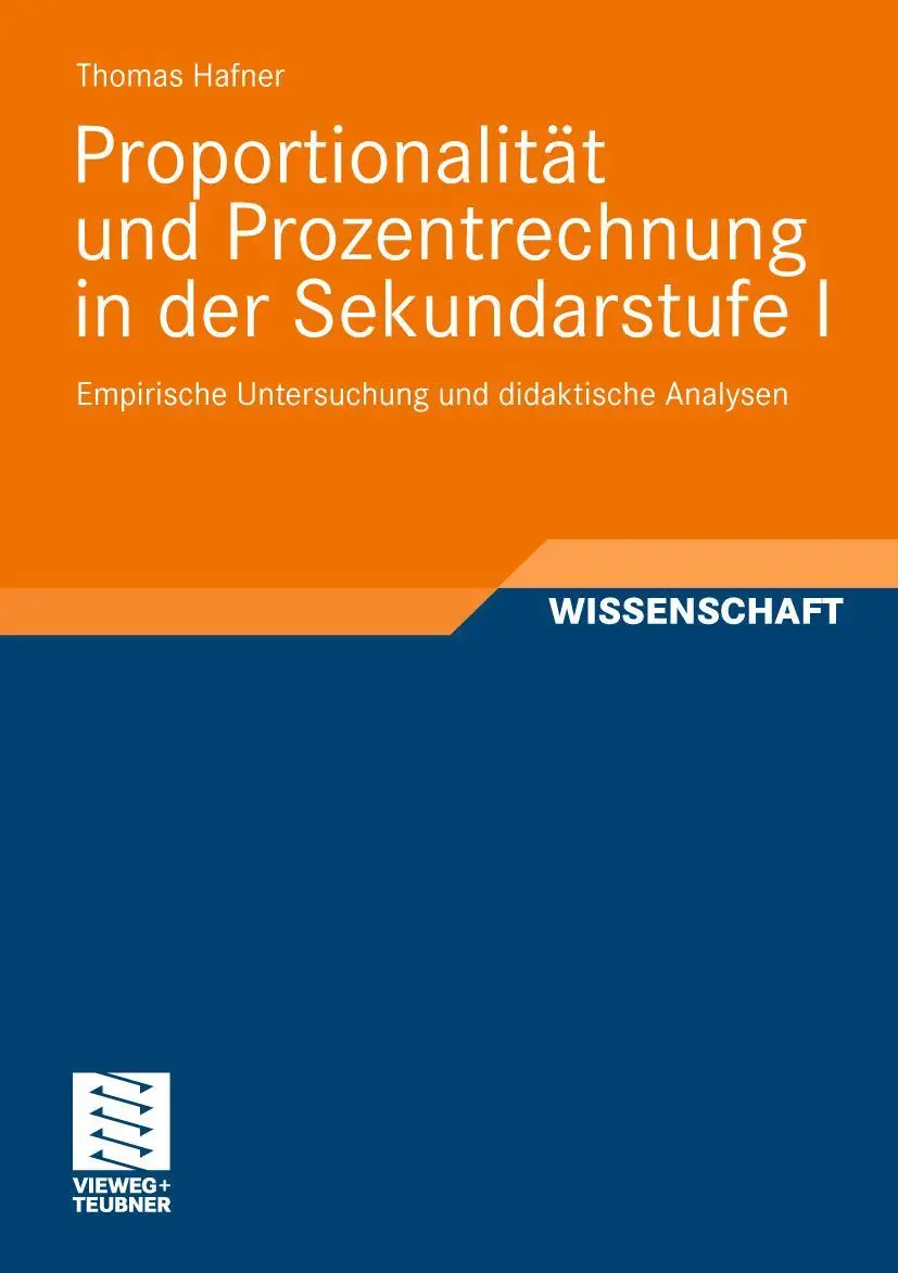 Cover: 9783834819260 | Proportionalität und Prozentrechnung in der Sekundarstufe I | Hafner Cover: 9783834819260 | Proportionalität und Prozentrechnung in der Sekundarstufe I | Hafner
