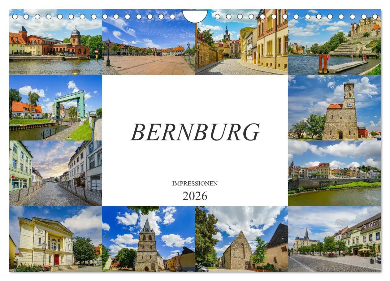 Cover: 9783457789360 | Bernburg Impressionen (Wandkalender 2026 DIN A4 quer), CALVENDO...