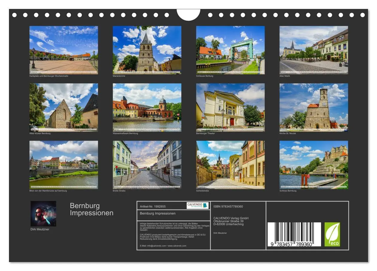Bild: 9783457789360 | Bernburg Impressionen (Wandkalender 2026 DIN A4 quer), CALVENDO...