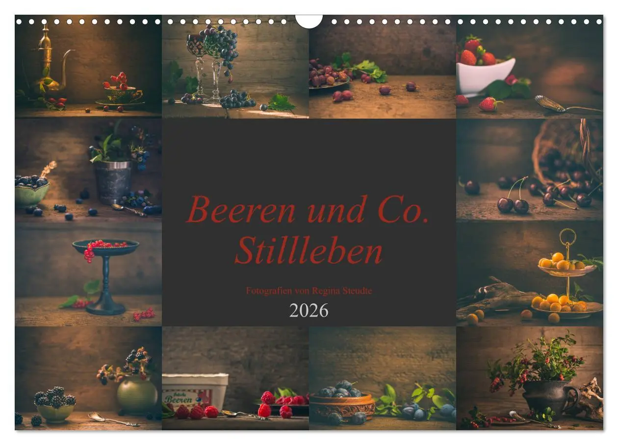 Cover: 9783457929360 | Beeren und Co. Stillleben (Wandkalender 2026 DIN A3 quer), CALVENDO...
