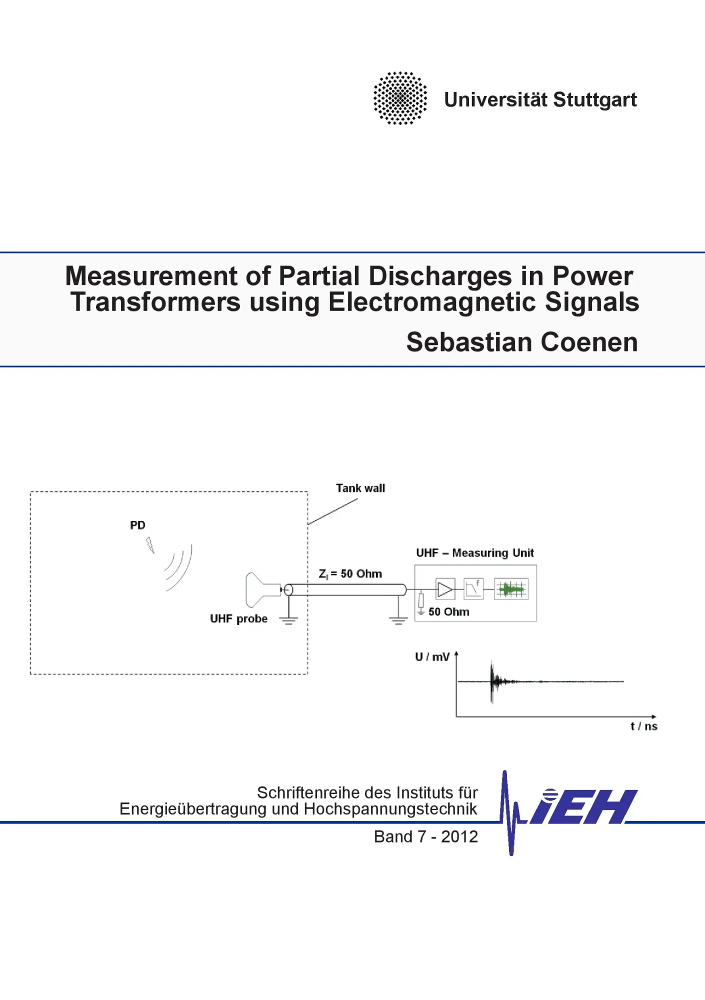 Cover: 9783848219360 | Measurement of Partial Discharges in Power Transformers using...