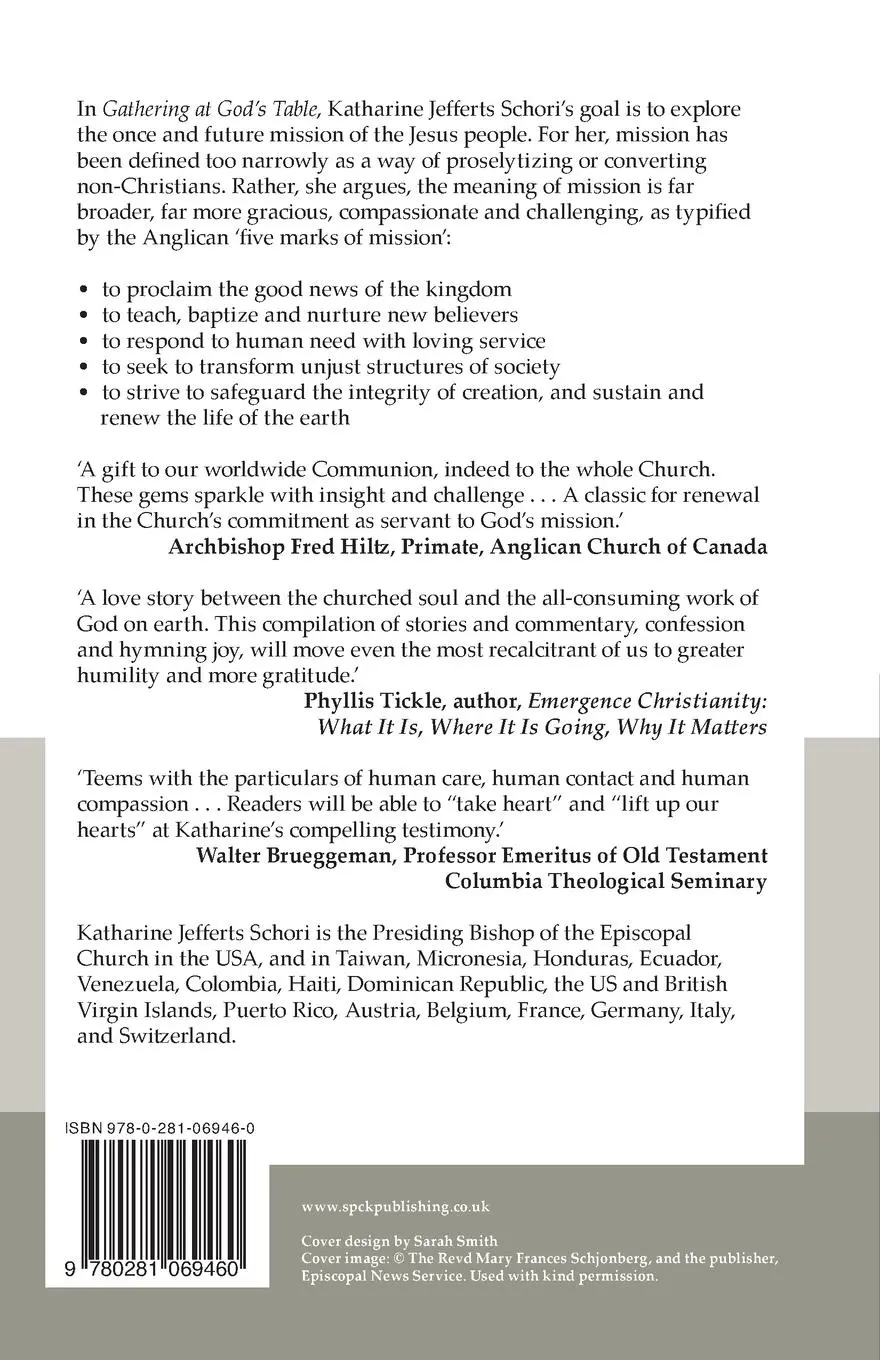 Rückseite: 9780281069460 | Gathering at God's Table | Katharine Jefferts-Schori | Taschenbuch