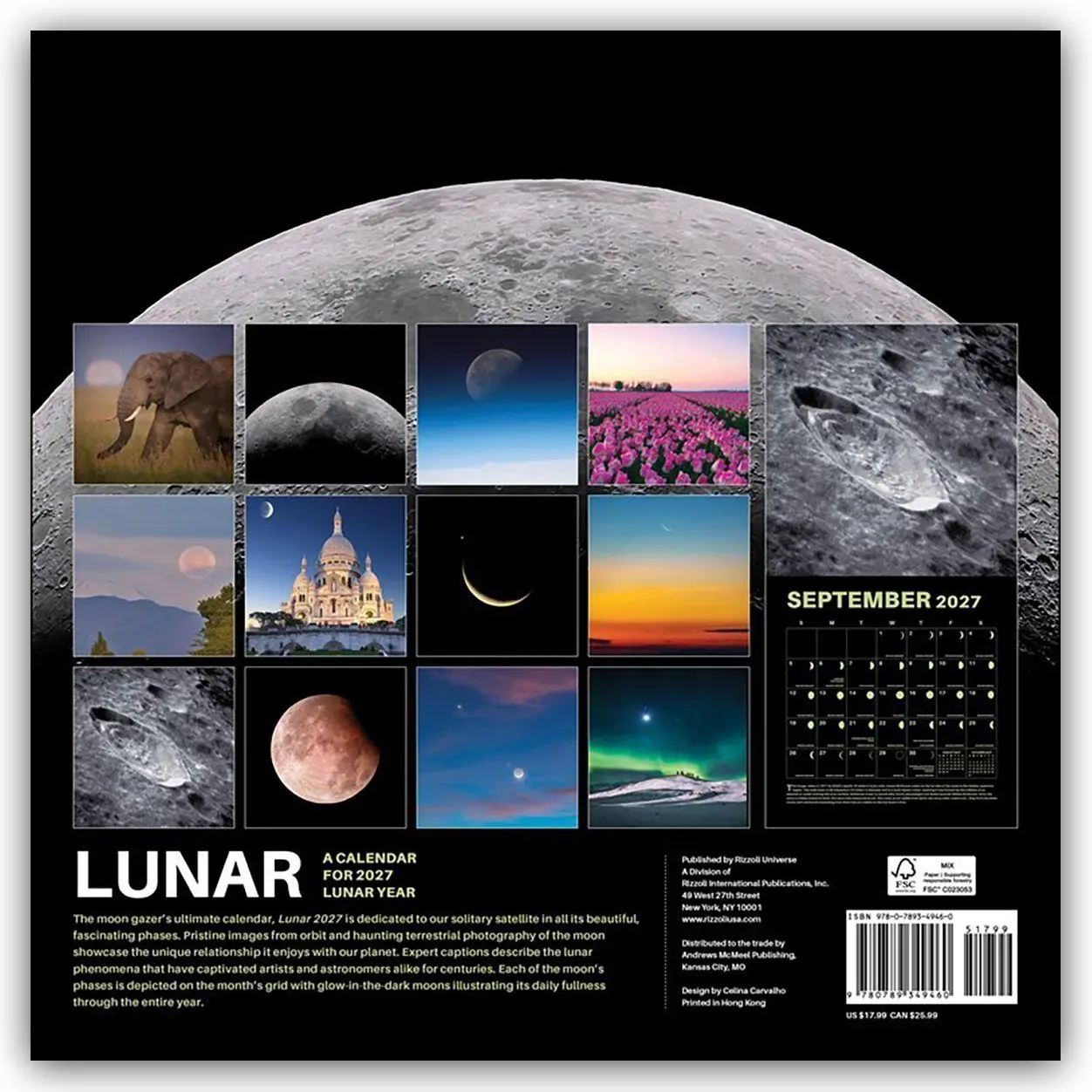 Bild: 9780789349460 | Lunar - Mond 2027 - Wandkalender | Universe Publishing | Kalender