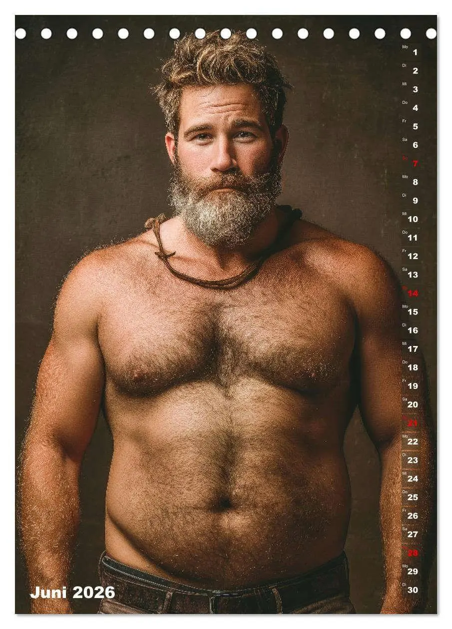 Bild: 9783516629460 | Bärchentyp - Sexy Männerkalender mit Bart, Bierbauch und Charakter...