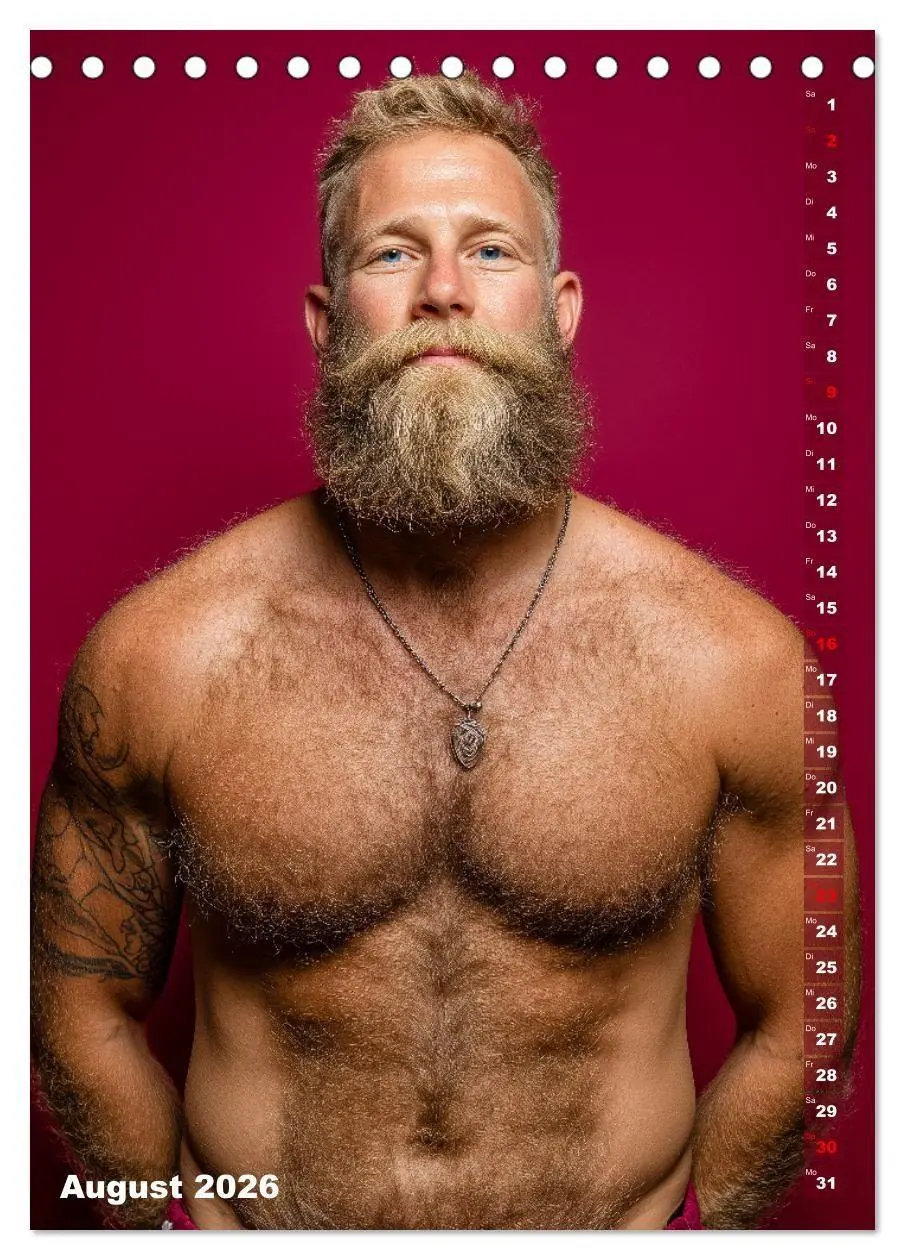 Bild: 9783516629460 | Bärchentyp - Sexy Männerkalender mit Bart, Bierbauch und Charakter...