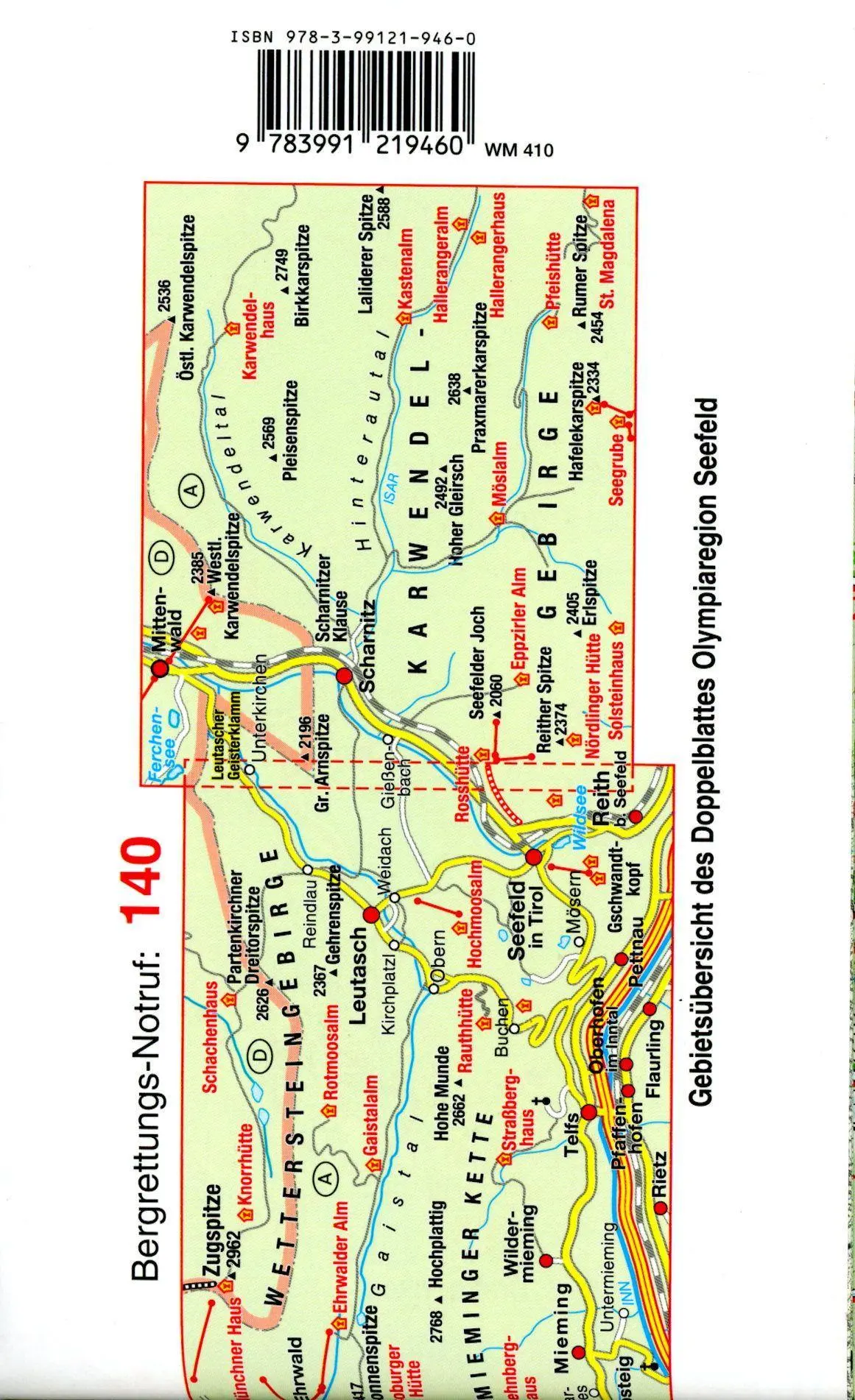 Bild: 9783991219460 | Mayr Wanderkarte Olympiaregion Seefeld XL 1:25.000 | (Land-)Karte