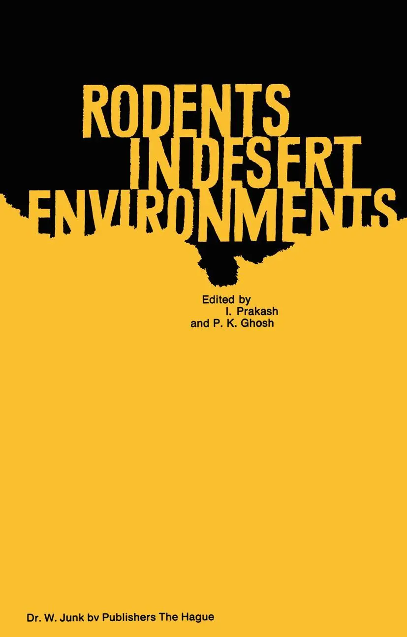 Cover: 9789401019460 | Rodents in Desert Environments | P. K. Ghosh (u. a.) | Taschenbuch
