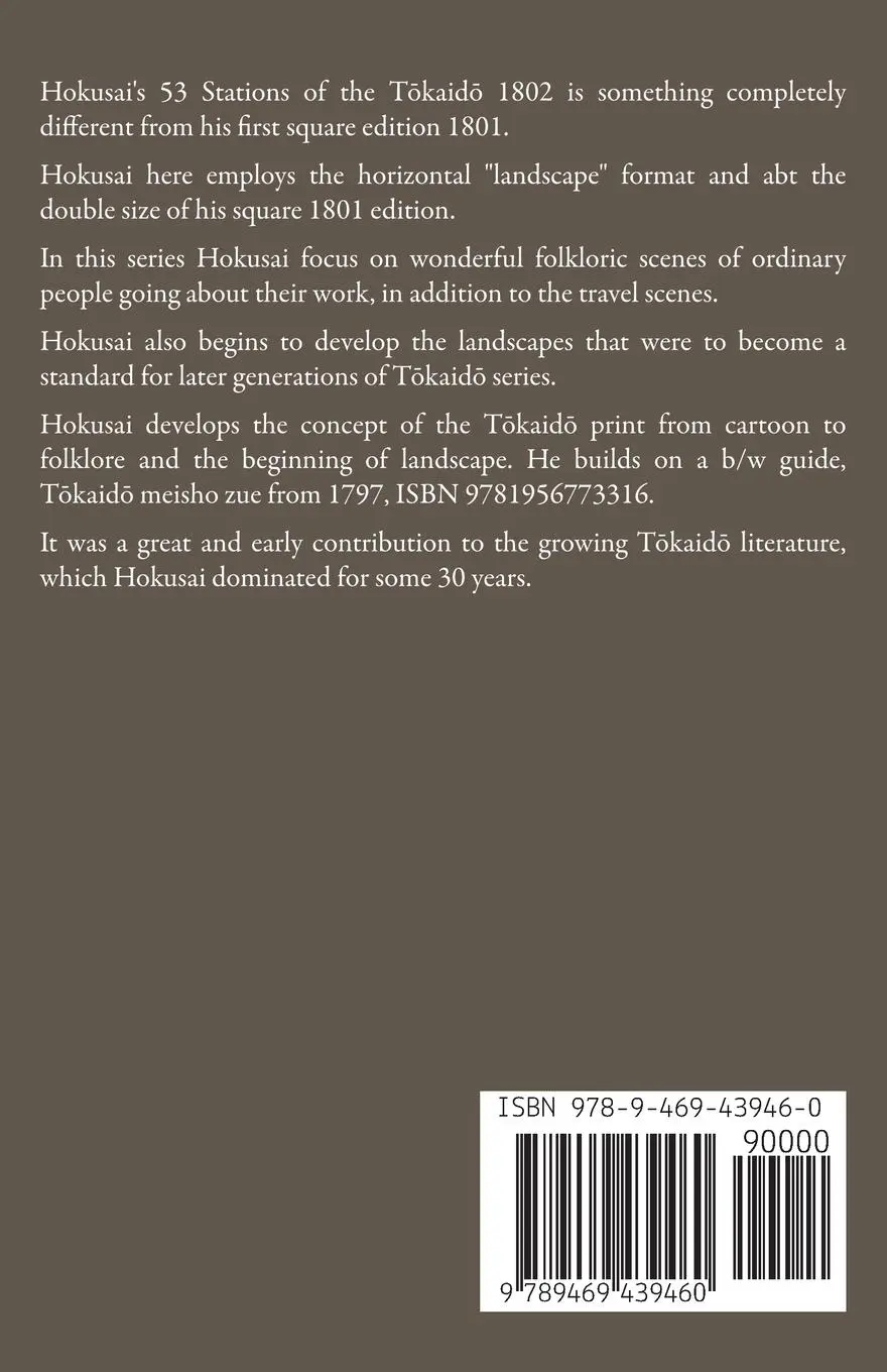 Rückseite: 9789469439460 | Hokusai 53 Stations of the Tokaido 1802 | Cristina Berna (u. a.)
