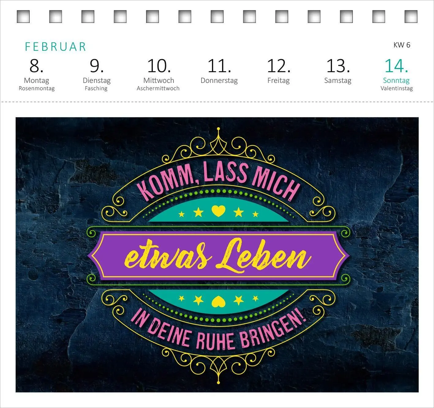 Bild: 4014489139560 | Postkartenkalender Meine Schokoladenseite hab ich aufgegessen. 2027