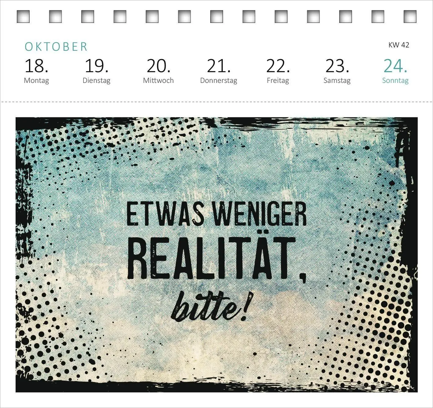 Bild: 4014489139560 | Postkartenkalender Meine Schokoladenseite hab ich aufgegessen. 2027