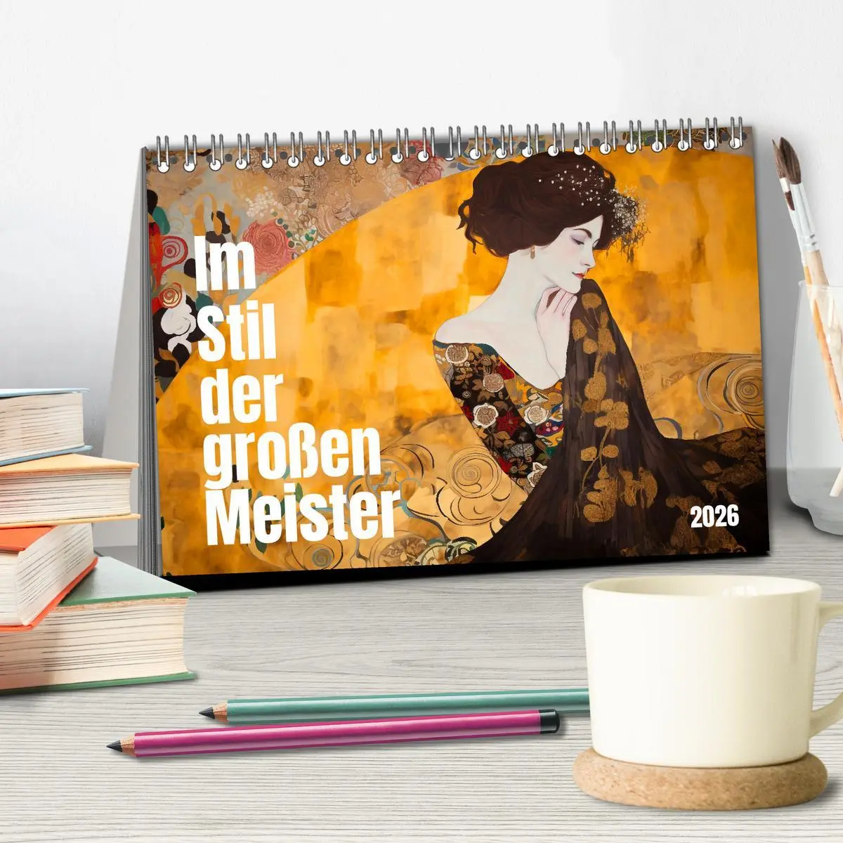 Bild: 9783457529560 | Im Stil der großen Meister (Tischkalender 2026 DIN A5 quer),...