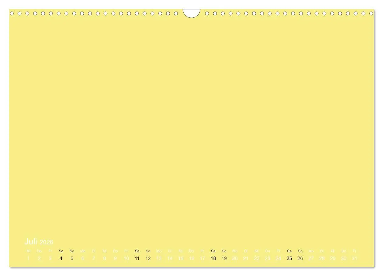 Bild: 9783516169560 | Bastelkalender - Gelb (Wandkalender 2026 DIN A3 quer), CALVENDO...