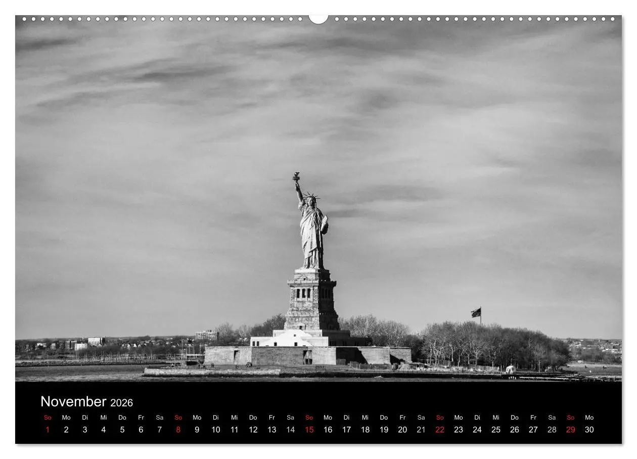 Bild: 9783516239560 | New York 2026 (Wandkalender 2026 DIN A2 quer), CALVENDO Monatskalender