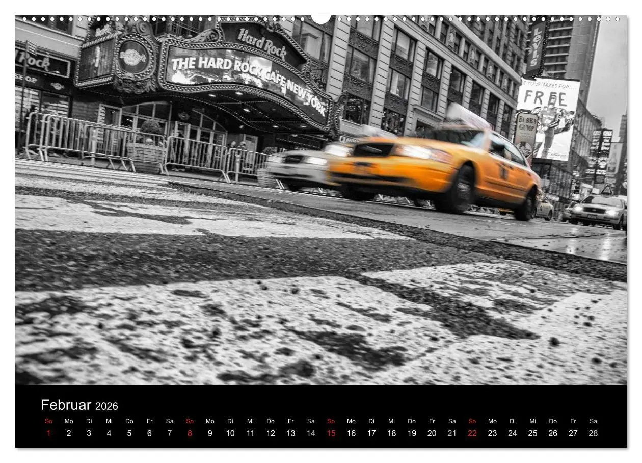 Bild: 9783516239560 | New York 2026 (Wandkalender 2026 DIN A2 quer), CALVENDO Monatskalender