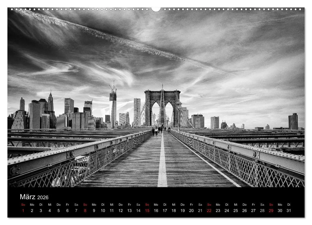 Bild: 9783516239560 | New York 2026 (Wandkalender 2026 DIN A2 quer), CALVENDO Monatskalender