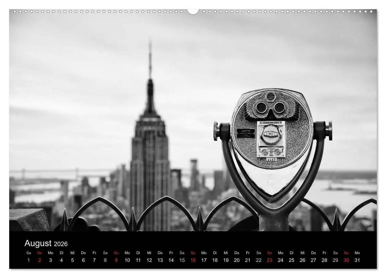 Bild: 9783516239560 | New York 2026 (Wandkalender 2026 DIN A2 quer), CALVENDO Monatskalender