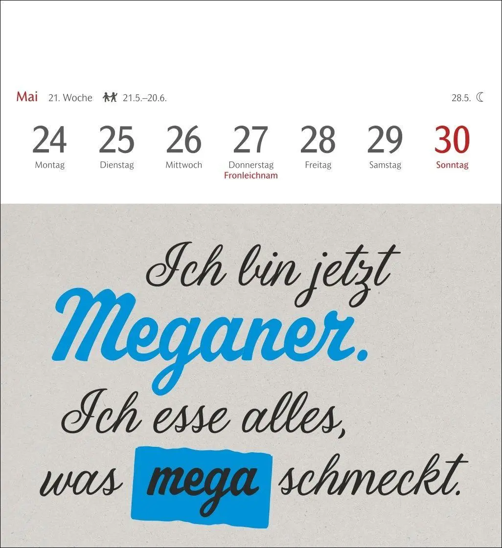 Bild: 9783840039560 | Typo-Sprüche-Kalender Postkartenkalender 2027 - Wochenkalender mit...