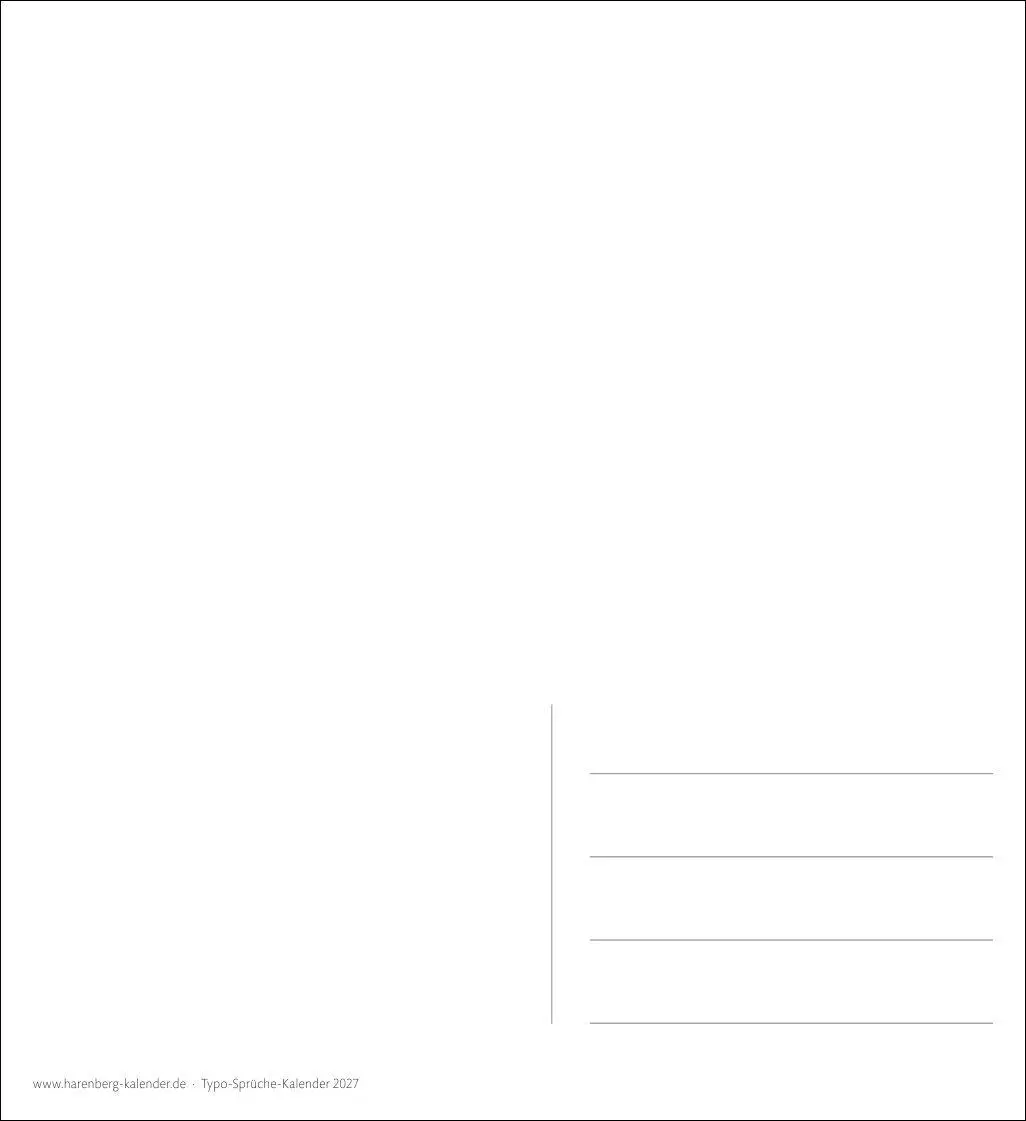 Bild: 9783840039560 | Typo-Sprüche-Kalender Postkartenkalender 2027 - Wochenkalender mit...