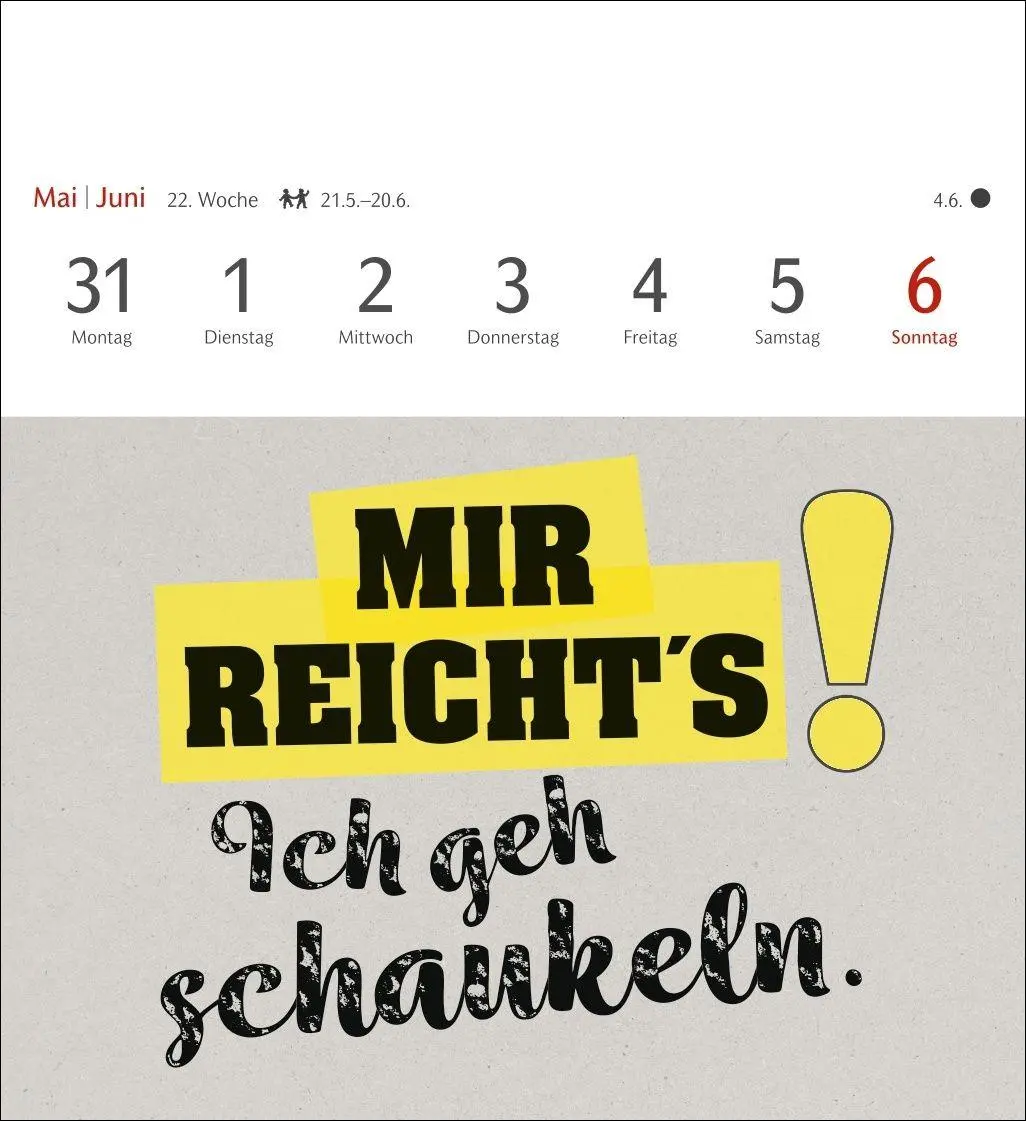 Bild: 9783840039560 | Typo-Sprüche-Kalender Postkartenkalender 2027 - Wochenkalender mit...