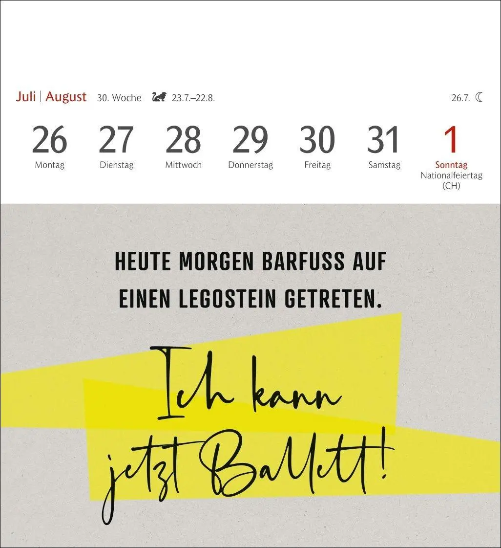 Bild: 9783840039560 | Typo-Sprüche-Kalender Postkartenkalender 2027 - Wochenkalender mit...