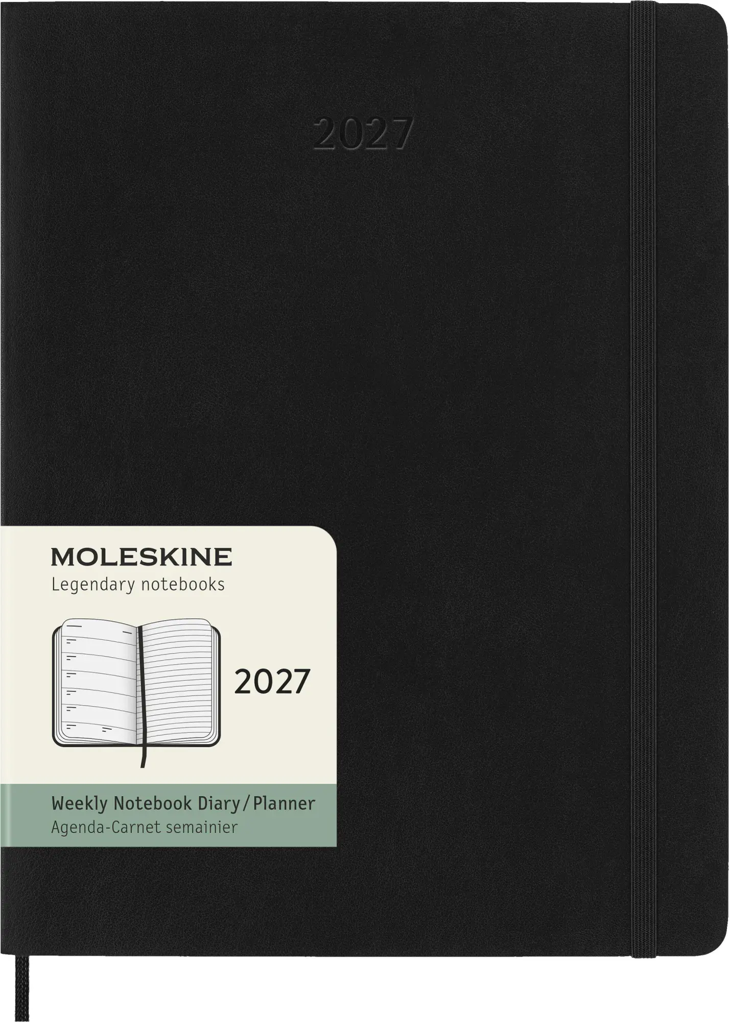 Cover: 8056999279660 | Moleskine 12 Monate Wochen Notizkalender 2027, XL, 1 Wo = 1 Seite,...