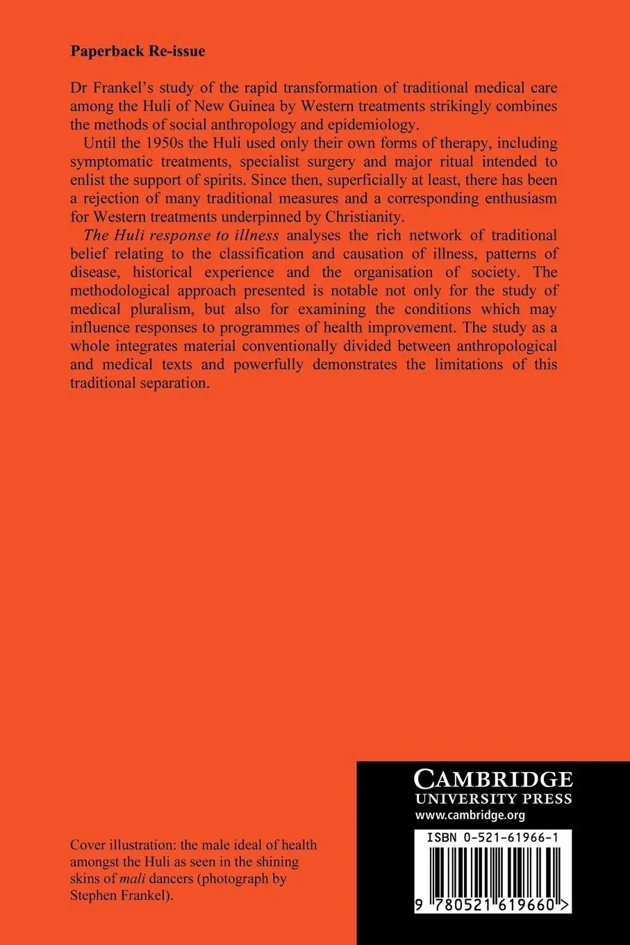 Rückseite: 9780521619660 | The Huli Response to Illness | Stephen Frankel (u. a.) | Taschenbuch