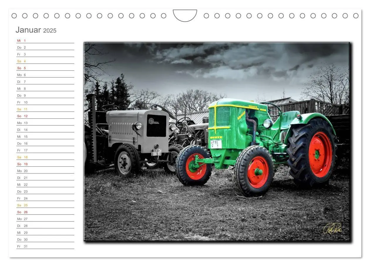 Bild: 9783435669660 | Oldtimer - nostalgische Trecker und Lastwagen (Wandkalender 2025...