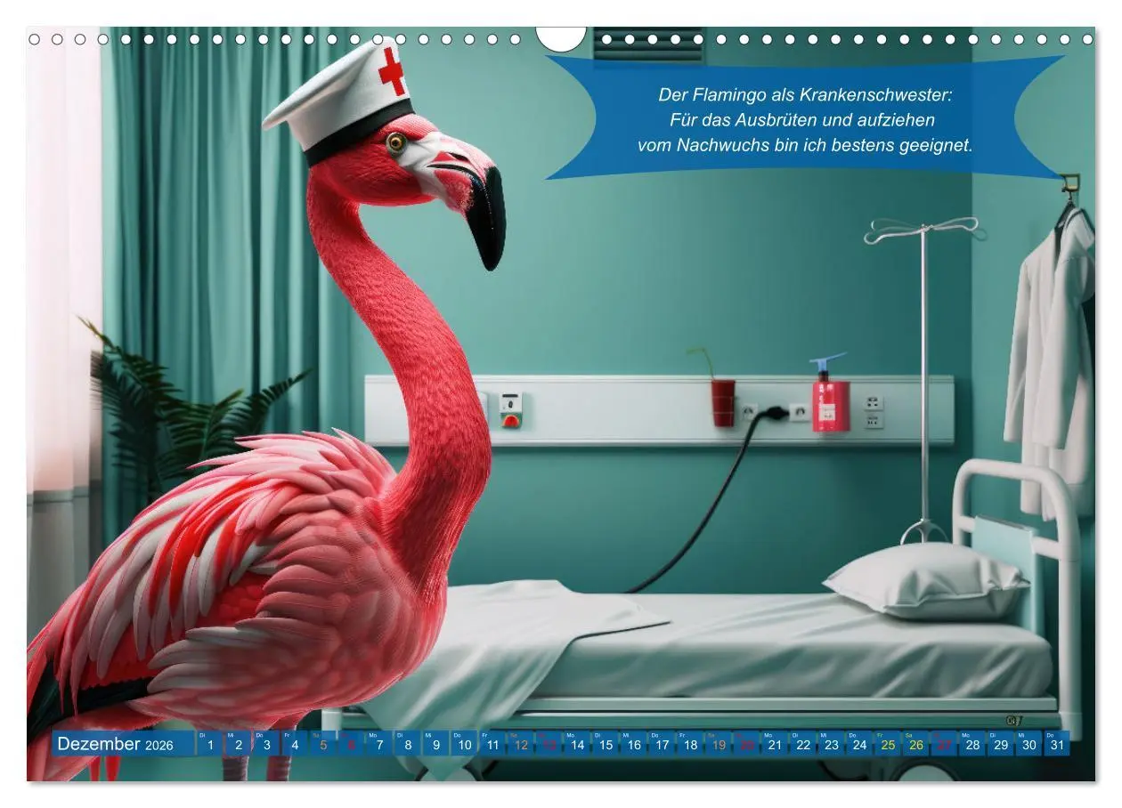 Bild: 9783457379660 | Tierisch lustige Krankenpfleger (Wandkalender 2026 DIN A3 quer),...