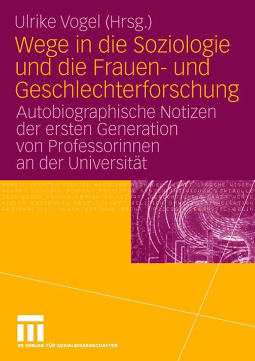 Cover: 9783531149660 | Wege in die Soziologie und die Frauen- und Geschlechterforschung
