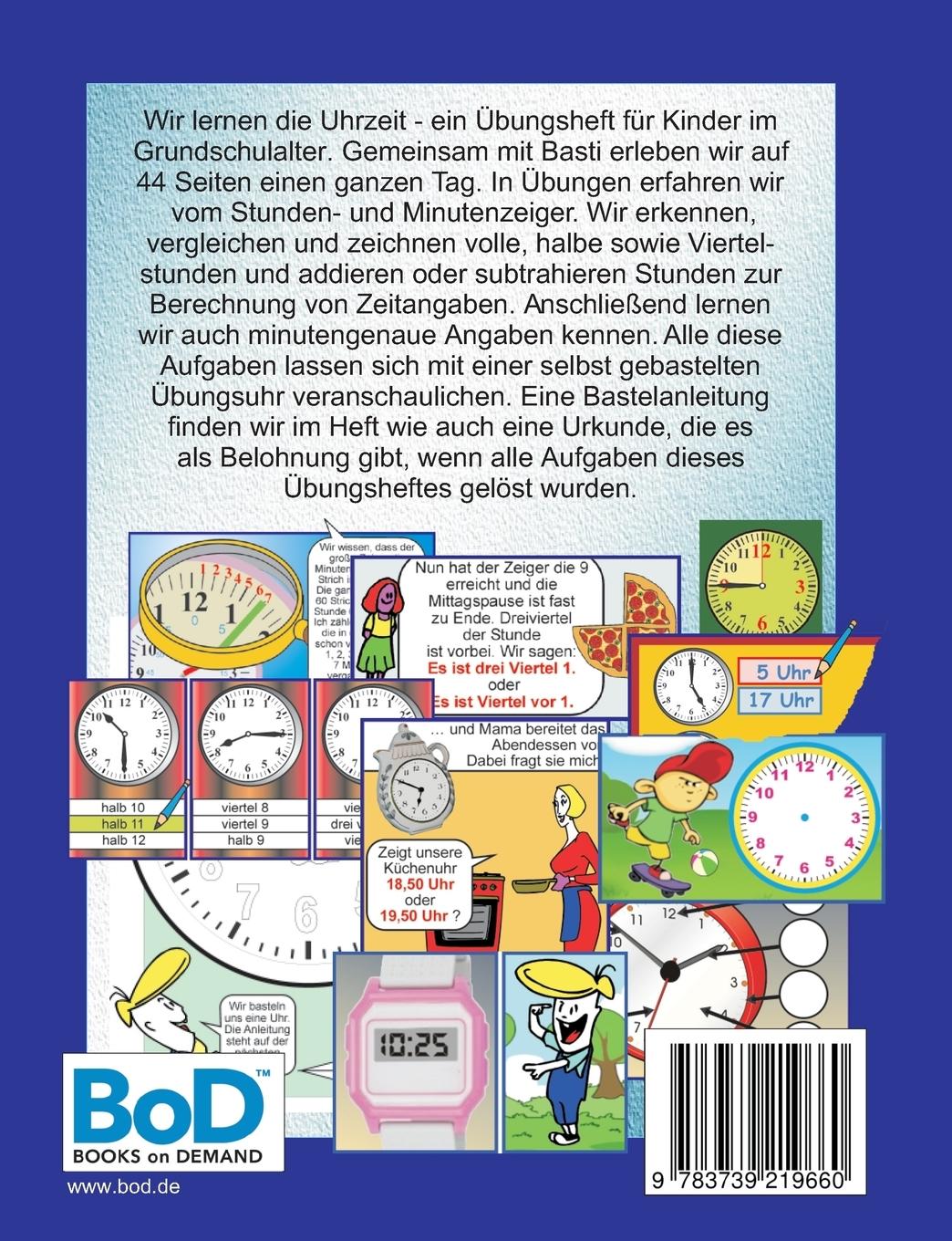Rückseite: 9783739219660 | Weißt du, wie viel Uhr es ist? | Wir lernen die Uhrzeit | Rehfeldt