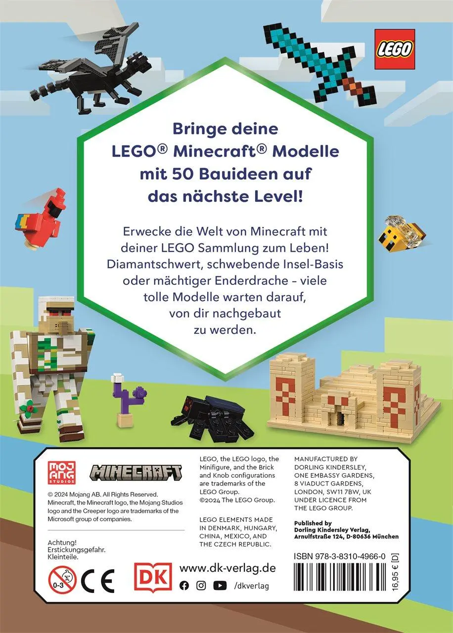 Rückseite: 9783831049660 | LEGO® Minecraft® Ideen | Shari Last | Buch | 80 S. | Deutsch | 2024