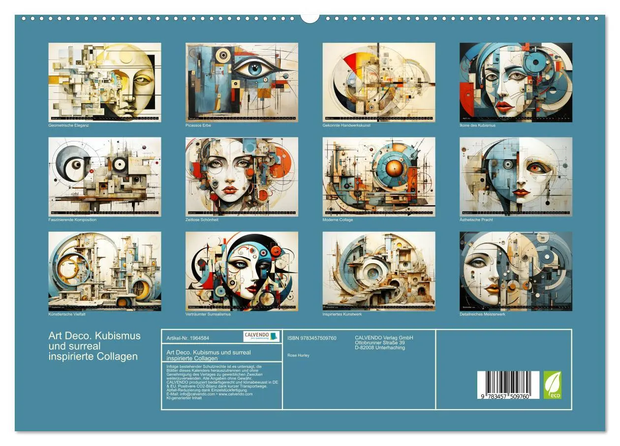 Bild: 9783457509760 | Art Deco. Kubismus und surreal inspirierte Collagen (hochwertiger...