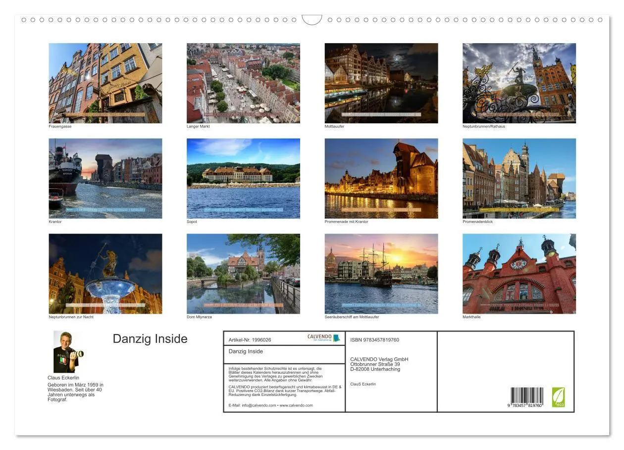 Bild: 9783457819760 | Danzig Inside (Wandkalender 2026 DIN A2 quer), CALVENDO Monatskalender