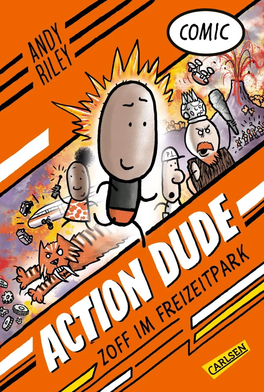 Cover: 9783551559760 | Action Dude 1: Zoff im Freizeitpark | Andy Riley | Buch | 144 S.