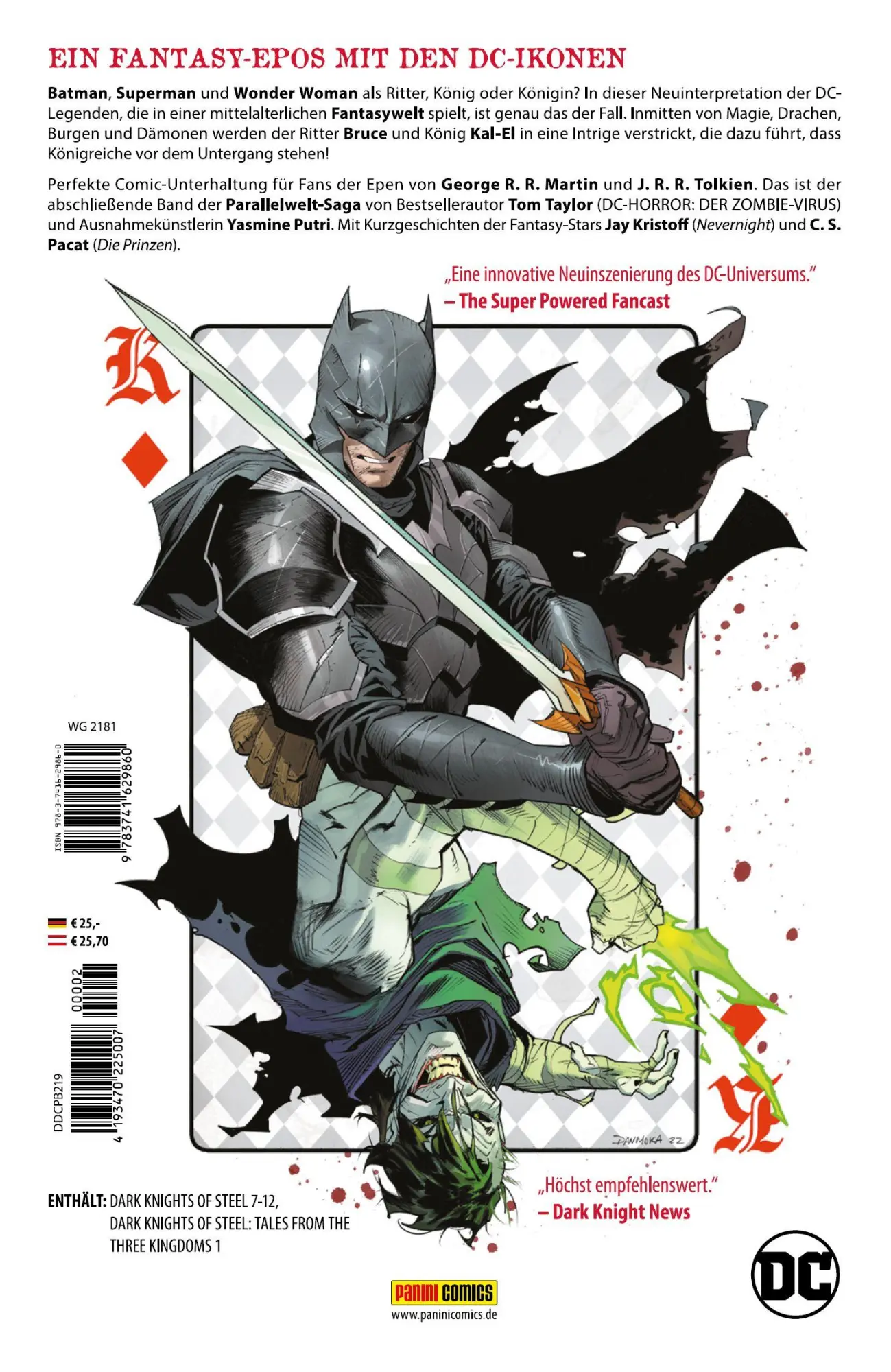 Rückseite: 9783741629860 | Batman und die Ritter aus Stahl | Bd. 2 (von 2) | Tom Taylor (u. a.)