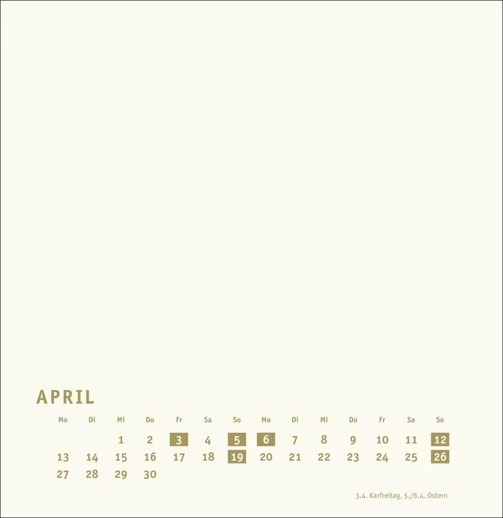 Bild: 9783756409860 | Premium-Bastelkalender gold groß 2026 | Heye | Kalender | 14 S. | 2026