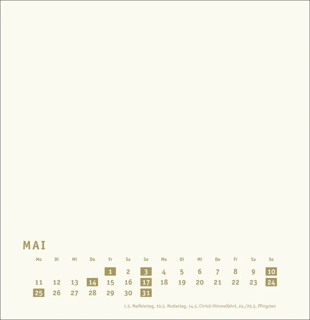 Bild: 9783756409860 | Premium-Bastelkalender gold groß 2026 | Heye | Kalender | 14 S. | 2026